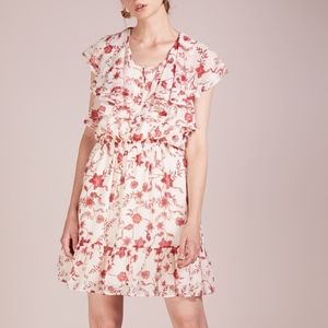 NWT REBECCA MINKOFF CLAUDIA CHIFFON FLORAL DRESS S